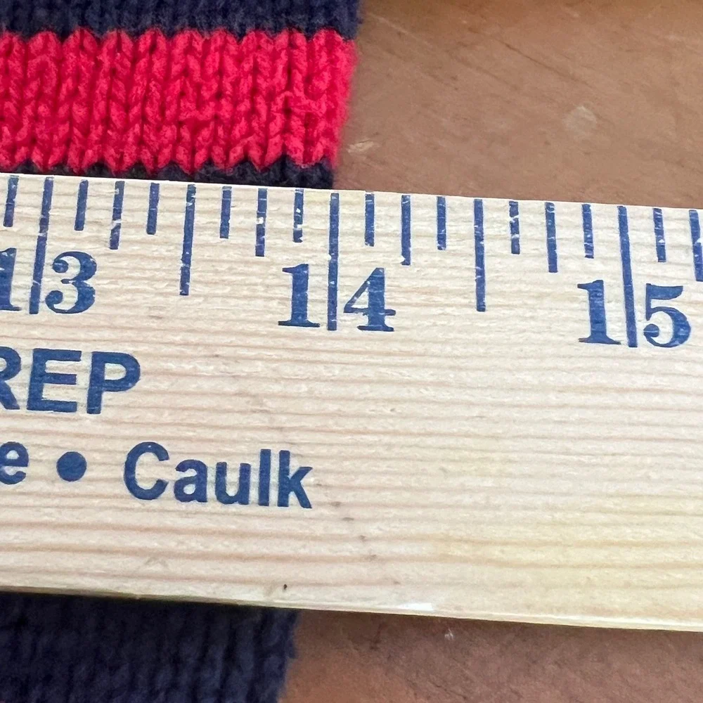 OshKosh B'gosh Shawl Neck Sweater 5 Boys Striped Navy Blue Red OSH11774-SSI